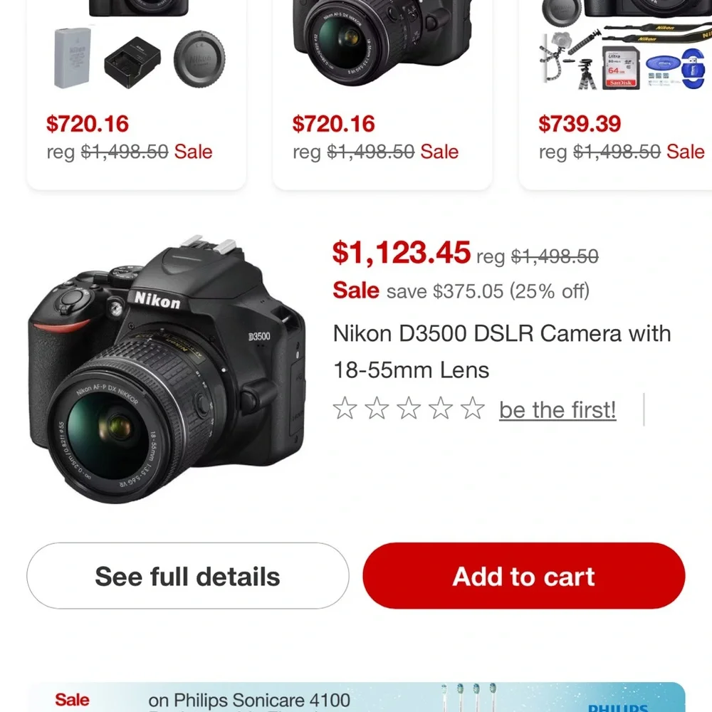 Nikon Black and Red DSLR Camera